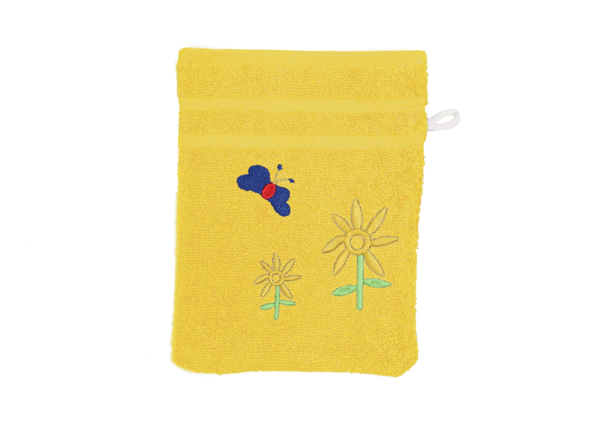 Waschhandschuh – Riva / Nina – gelb – 16 x 23 cm