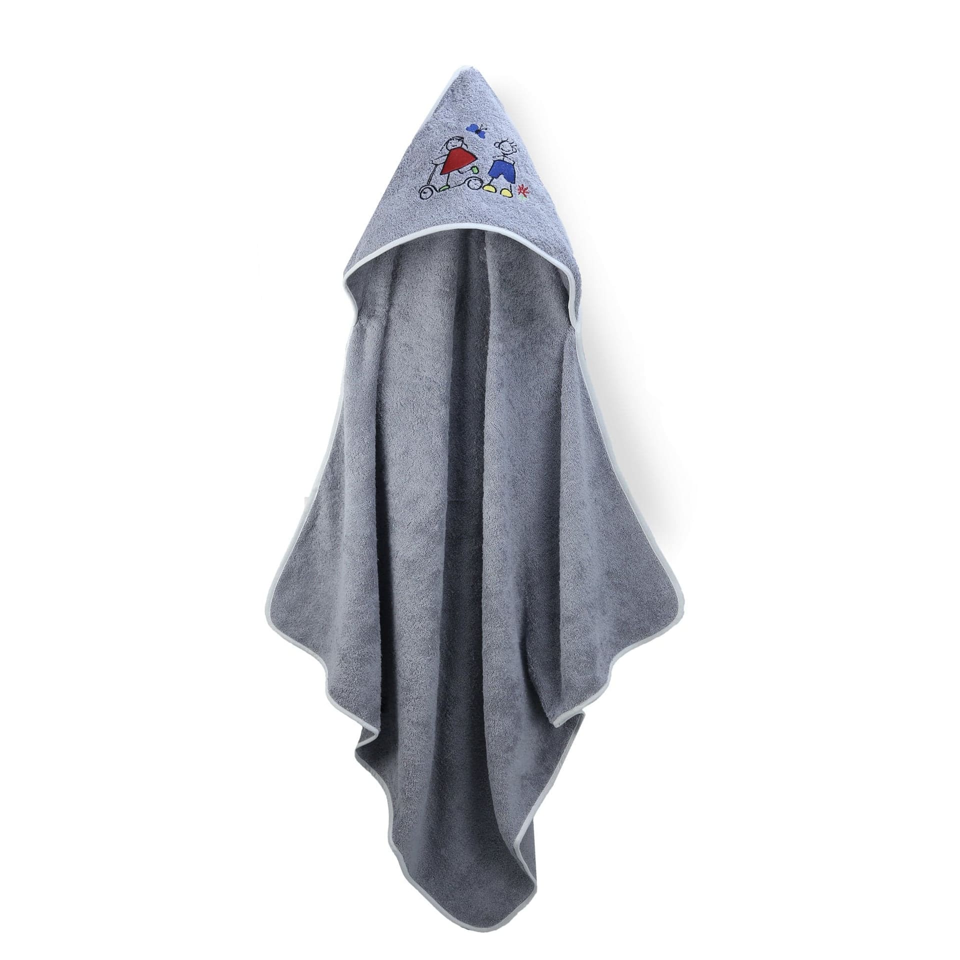 Badetuch – Riva / Gina – grau – 100 x 100 cm