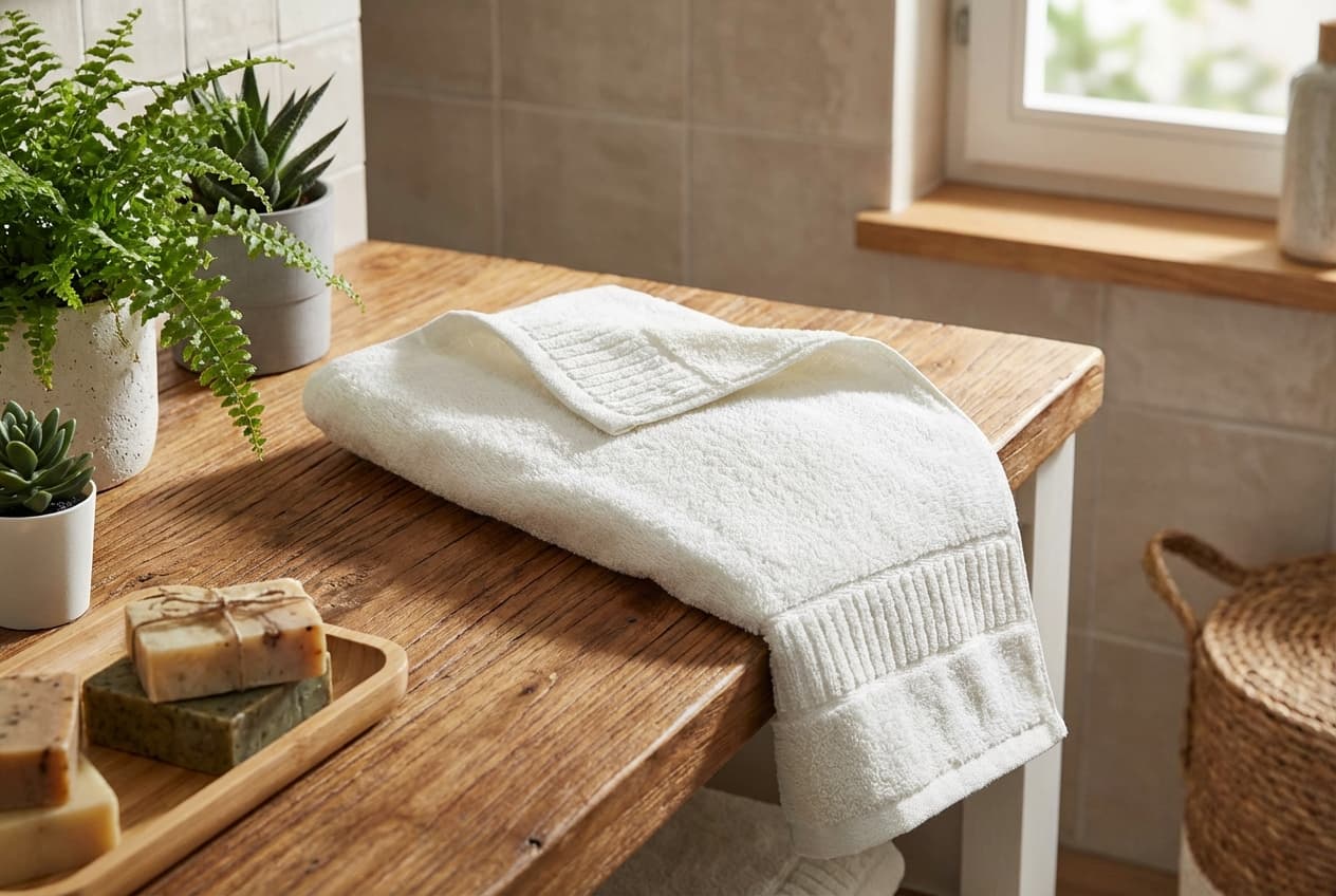 Roma/Maria Handtuch – Roma Maria Handtuch mit eleganter römischer Bordüre – cozy home bathroom – Weberei Pahl