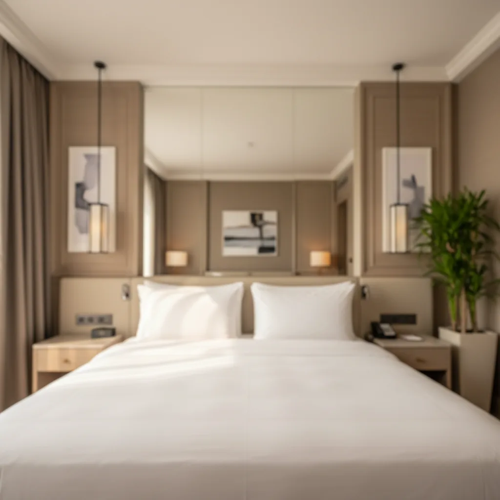 Hotelzimmer mit Textilien von Weberei Pahl