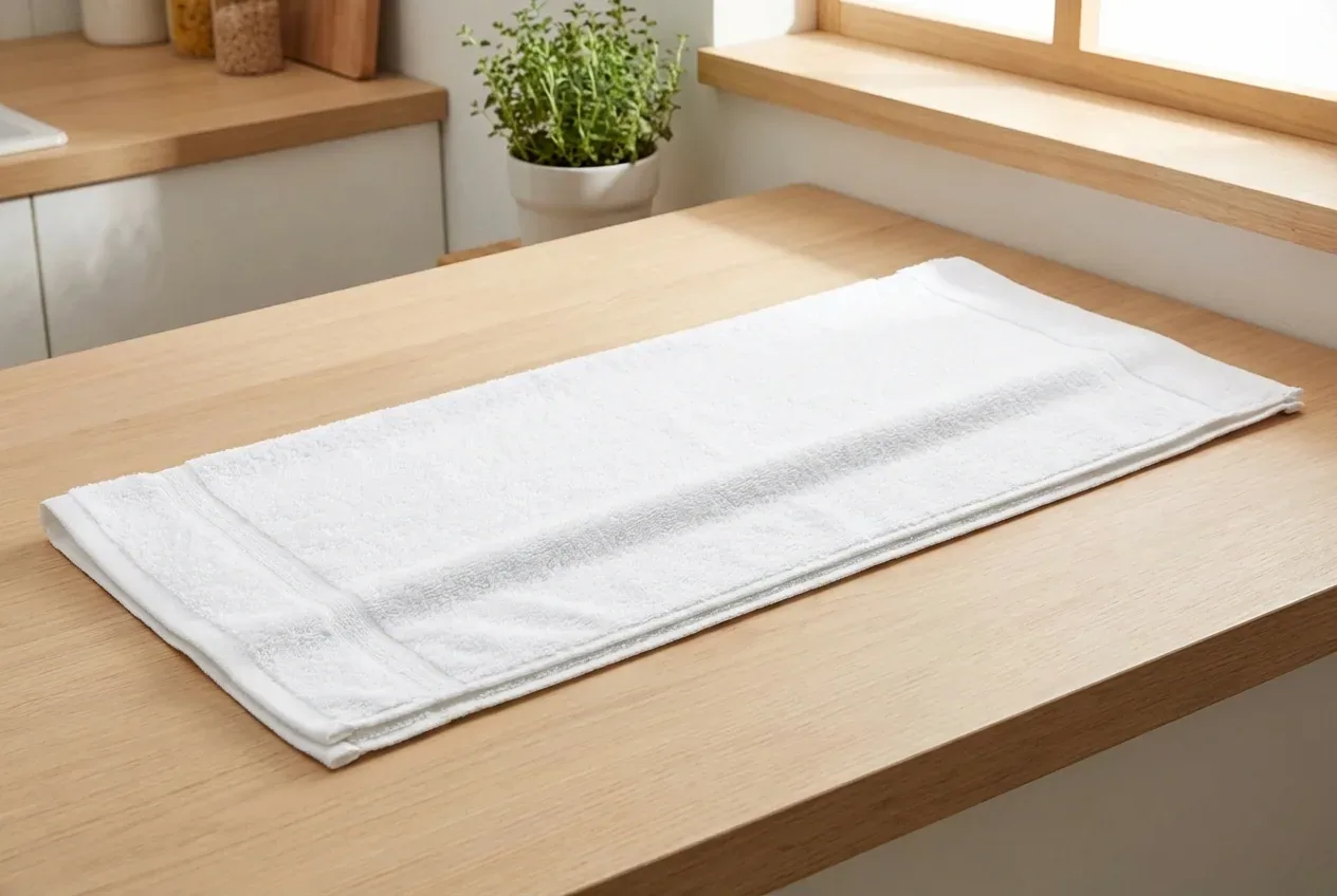 Schritt 1: Handtuch vorbereiten – Riva/Nina Handtuch – Weberei Pahl