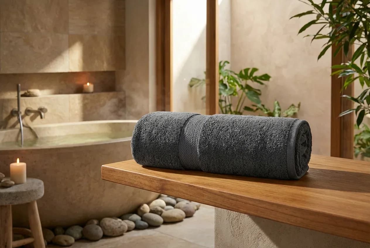 Capri/Gina Handtuch – Capri/Gina Handtuch in Graphit – 100% Baumwolle, exklusives Frottiergewebe – spa-like bathroom – Weberei ...