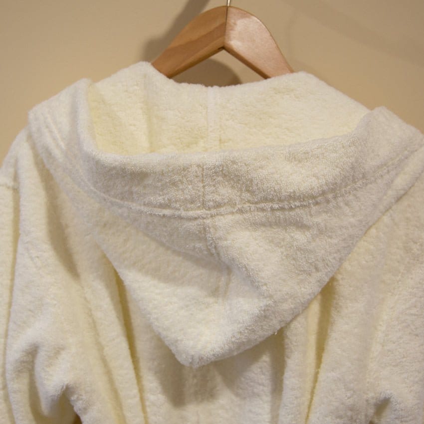 Riva/Gina Bademantel mit Kapuze, natur, XL