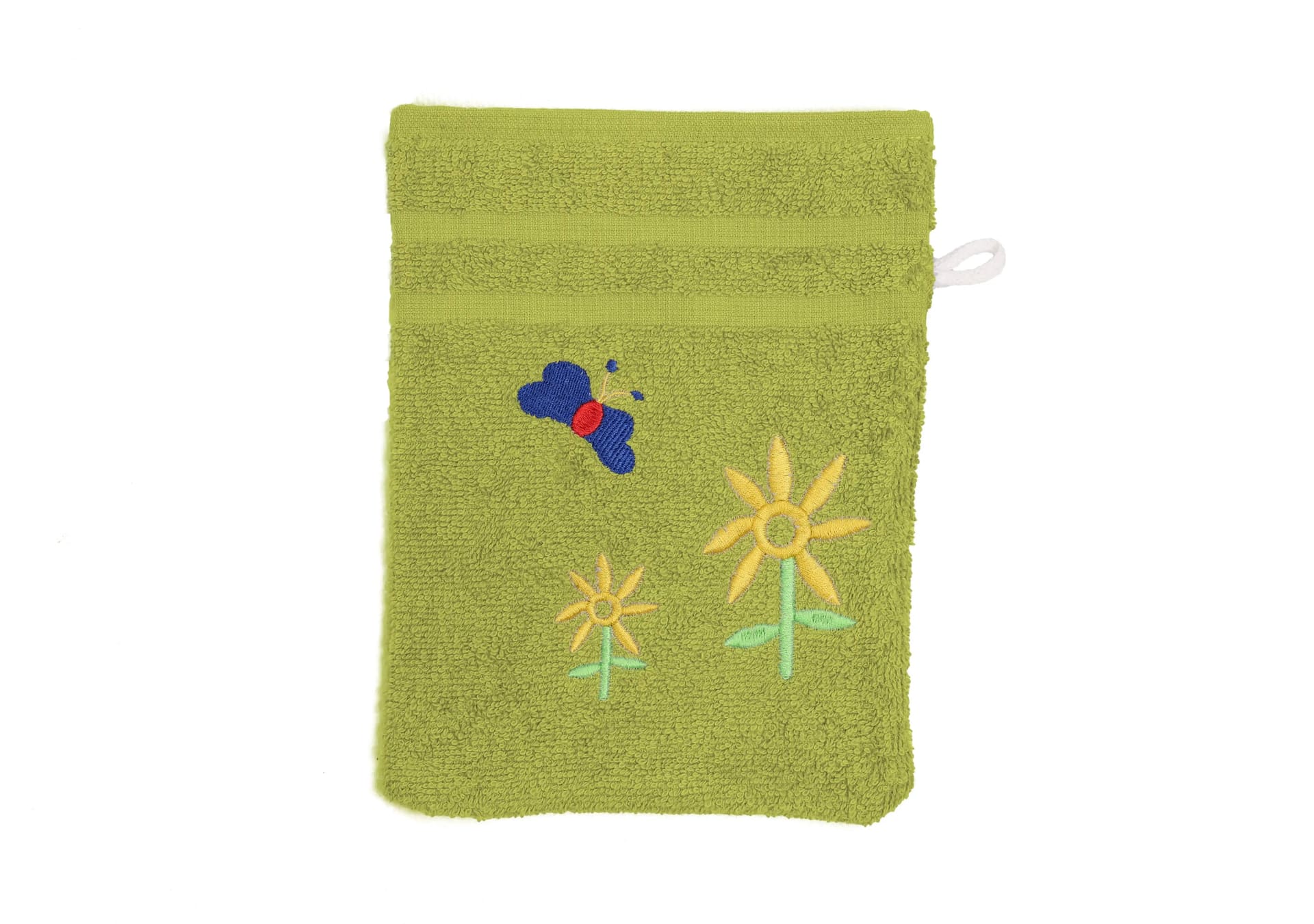 Waschhandschuh – Riva / Nina – hellgrün – 16 x 23 cm