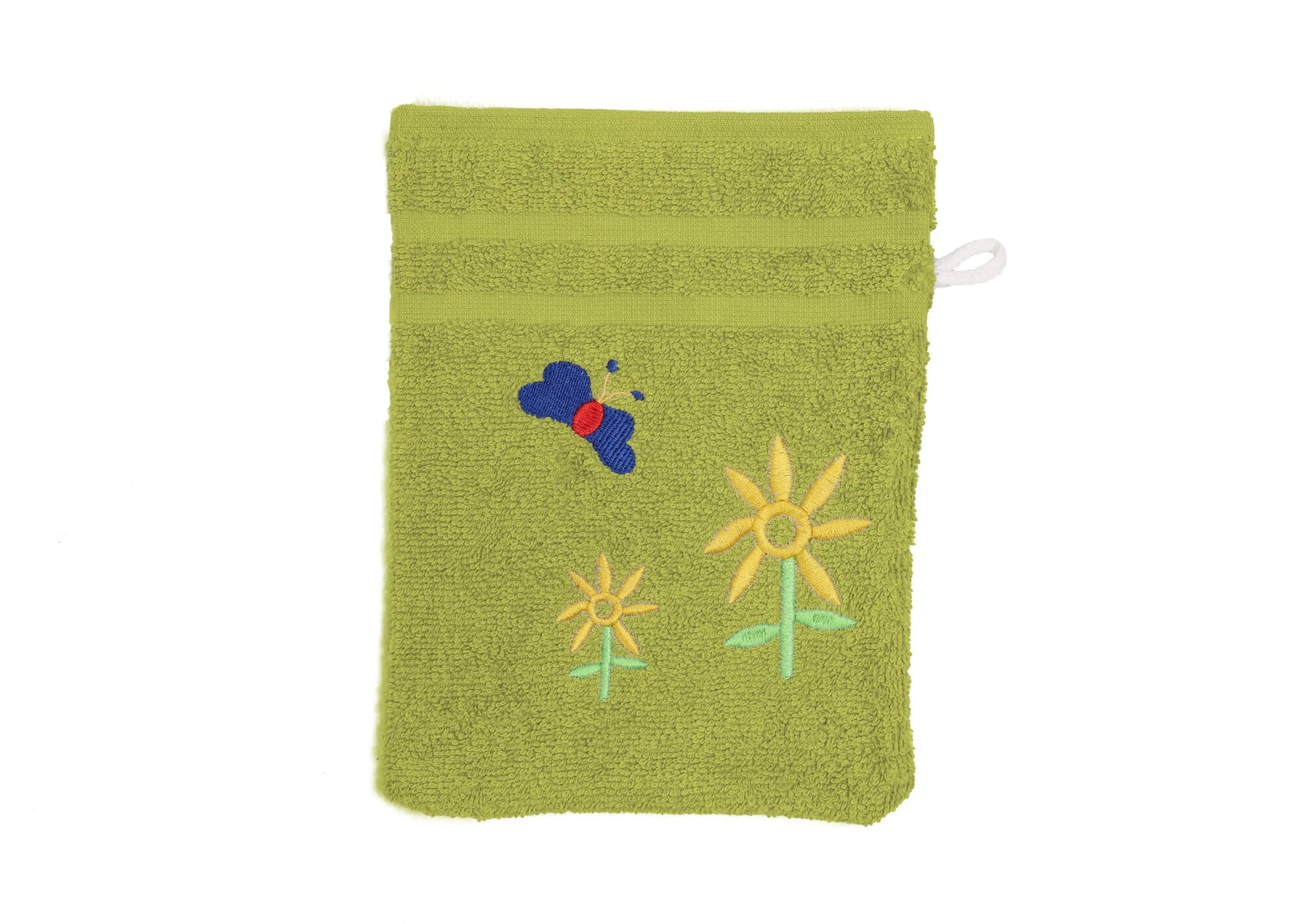 Waschhandschuh – Riva / Nina – hellgrün – 16 x 23 cm