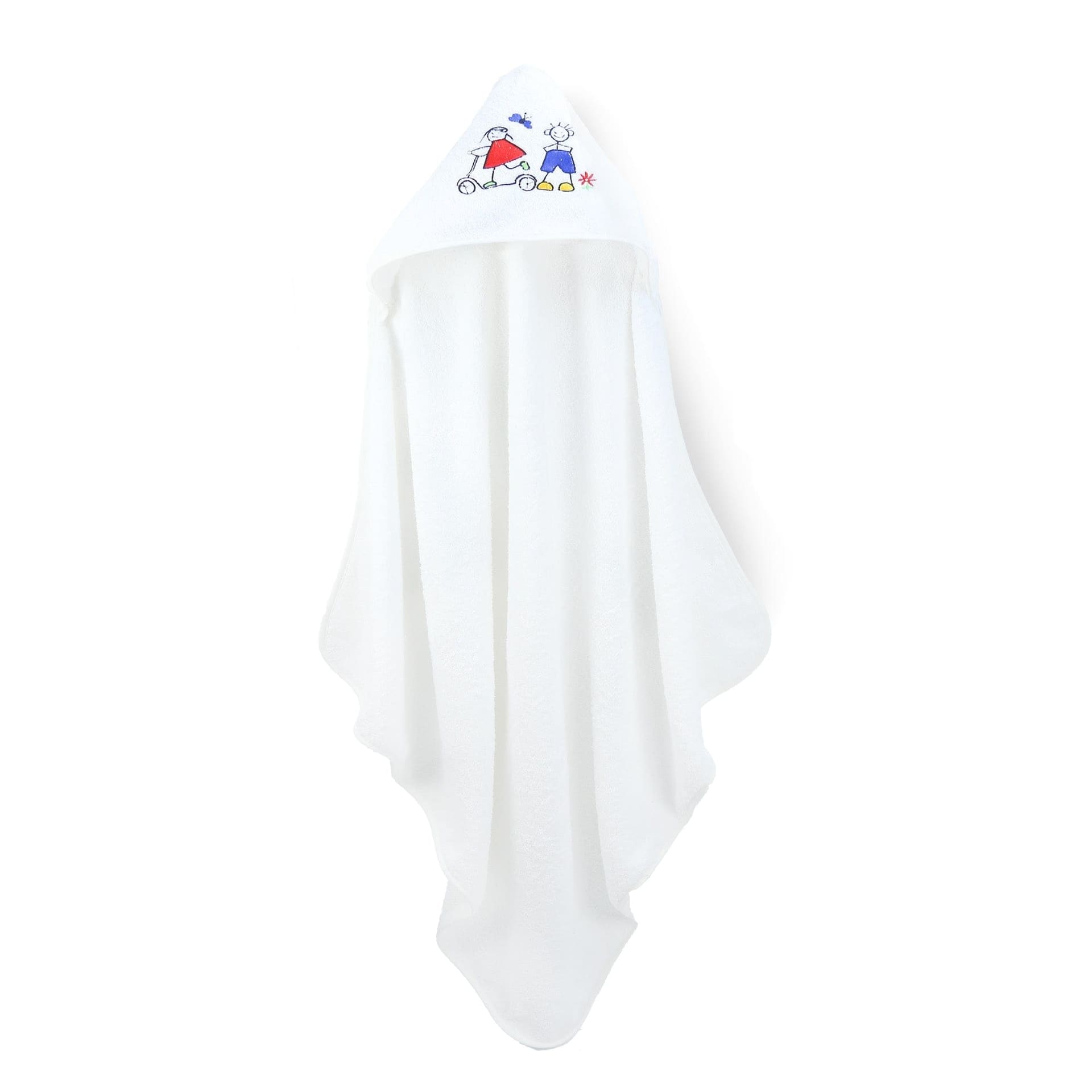 Badetuch – Riva / Gina – weiss – 100 x 100 cm