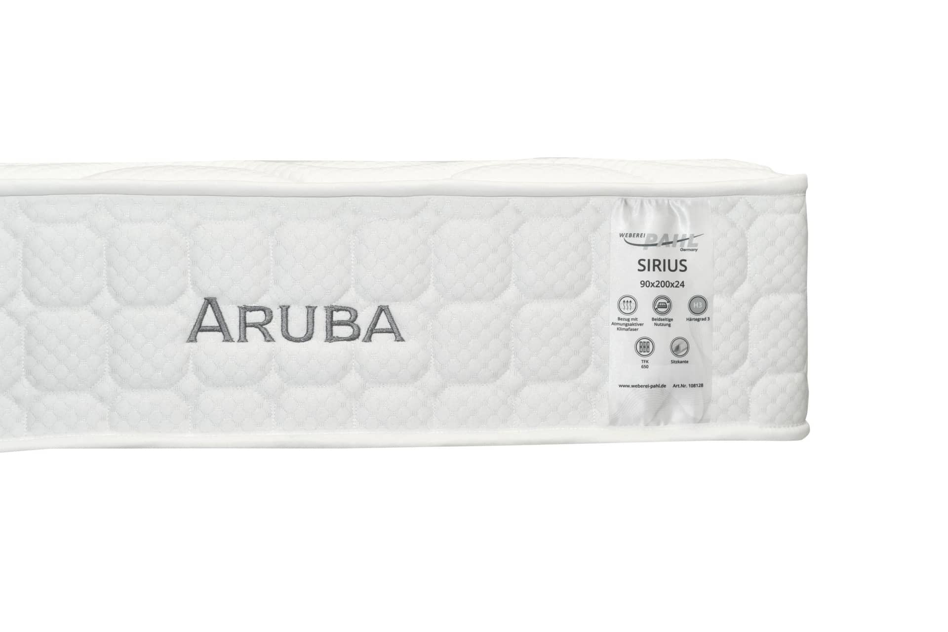 Aruba/Sirius Matratze weiss, 140 x 200 x 24 cm — Bild 2