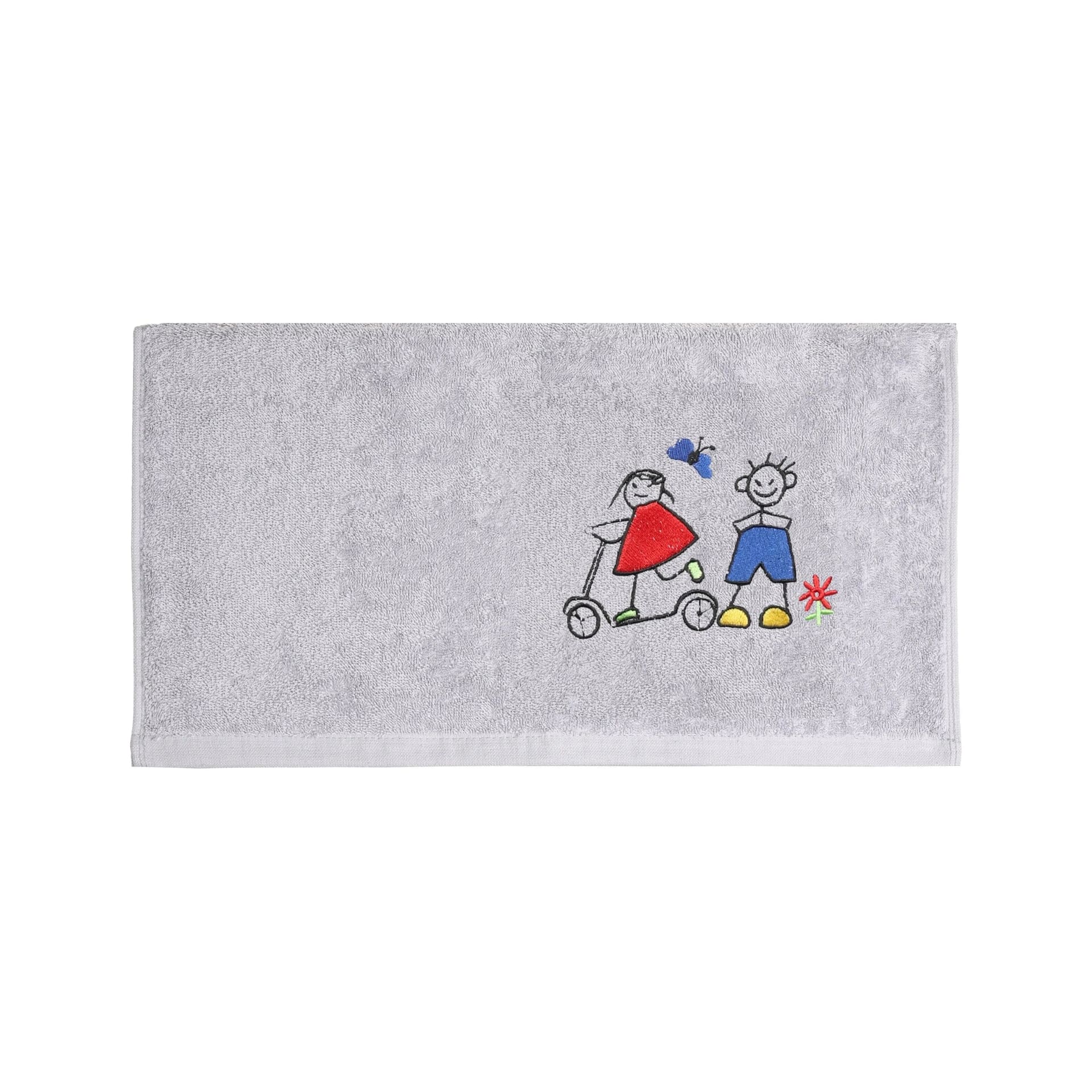 Badeschal – Riva / Gina – grau – 70 x 140 cm