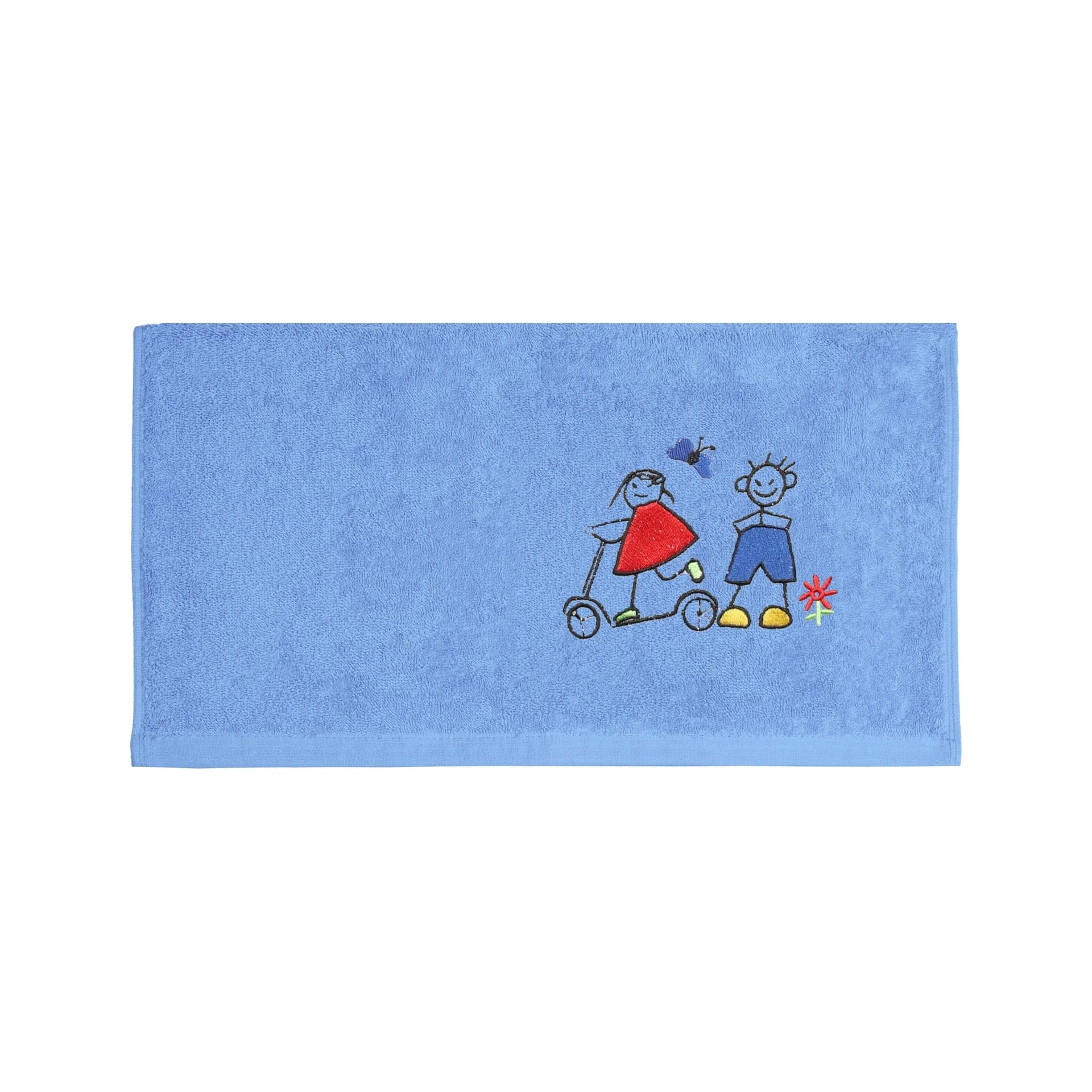 Badeschal – Riva / Gina – blau – 70 x 140 cm