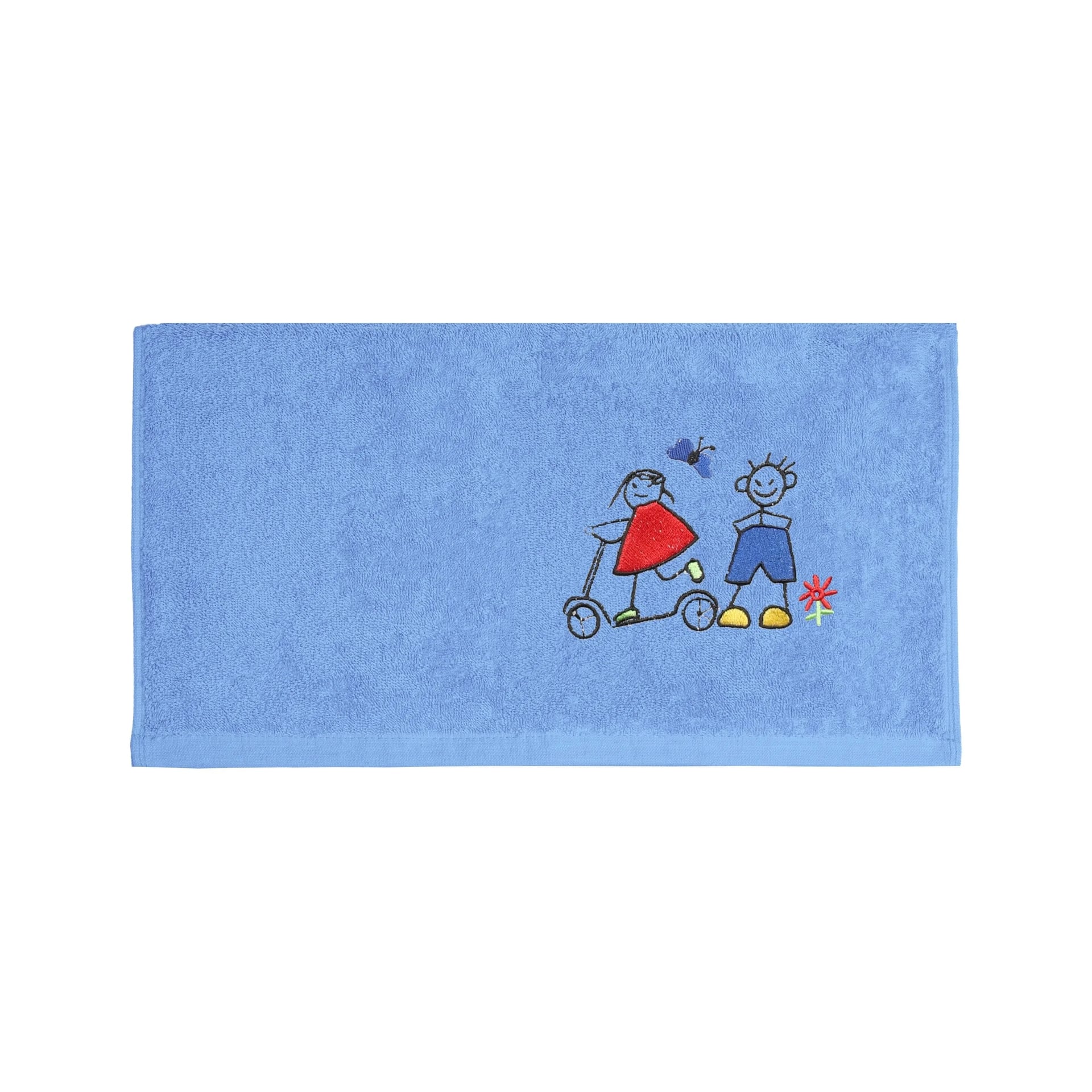 Badeschal – Riva / Gina – blau – 70 x 140 cm